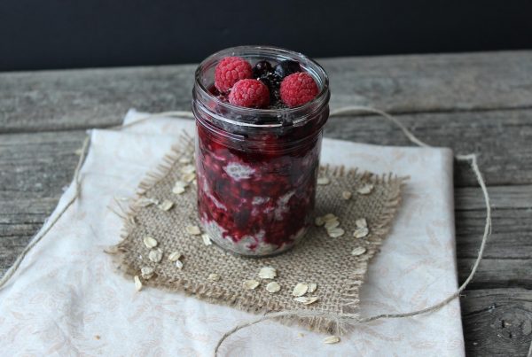 berry chia oats