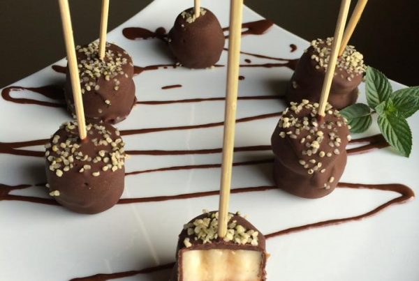 chocolate banana pops, nut free