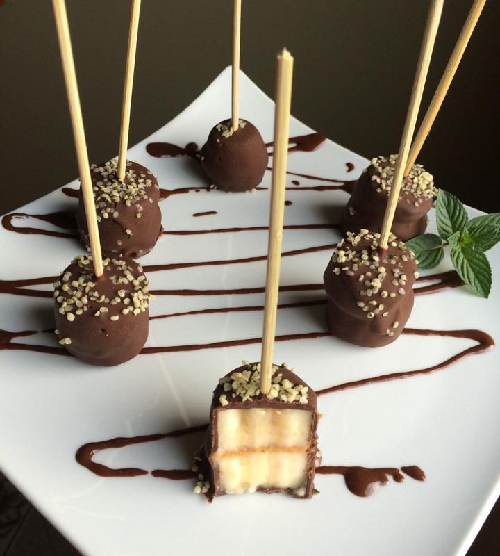 chocolate banana pops, nut free