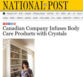 National Post features Andrea Barone and Crystal Hills Organics