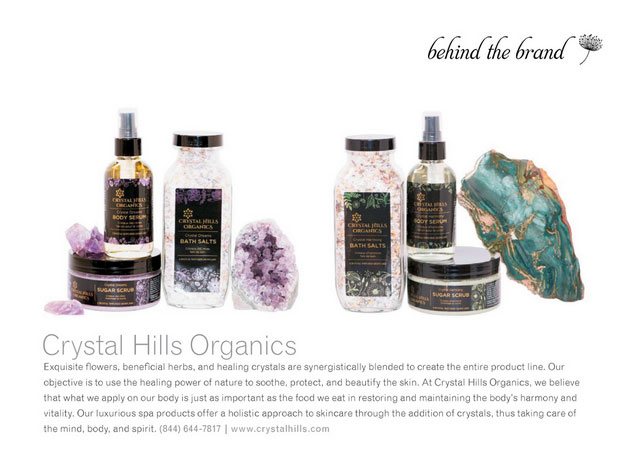 American Spa Magazine features Crystal Hills Organics in Behind the Brand