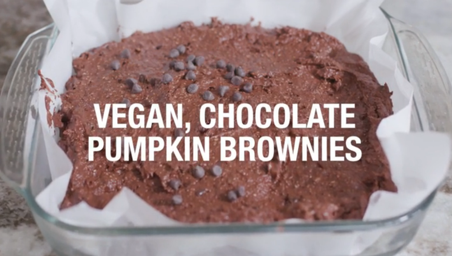 Vegan Pumpkin Brownies