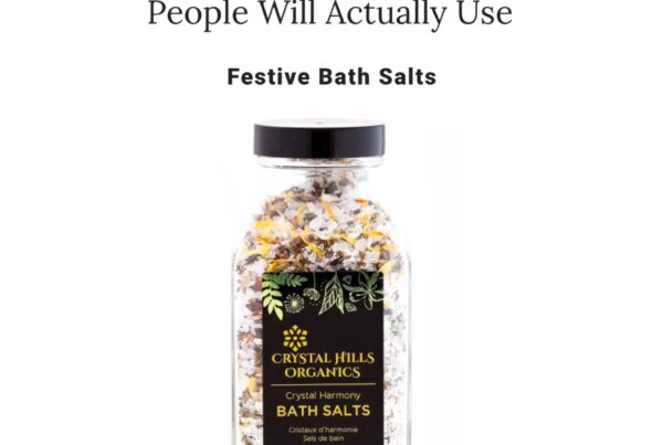 Bustle features Crystal Hills Organics, Crystal Harmony Bath Salts