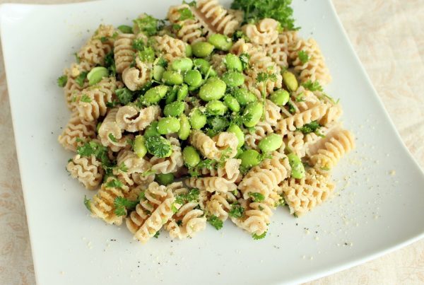 Edamame and Parsley Pasta