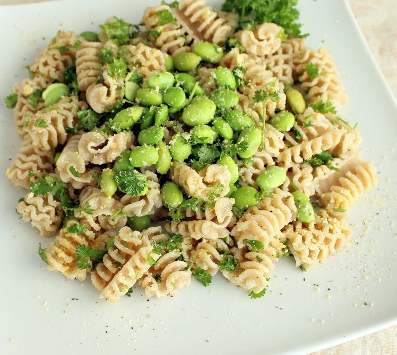 Edamame and Parsley Pasta
