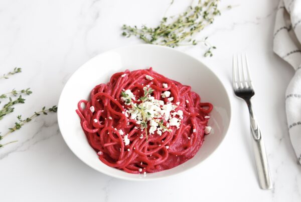 Beet pasta