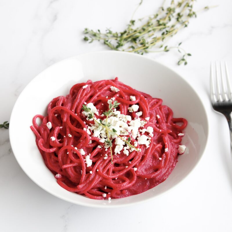 Beet pasta