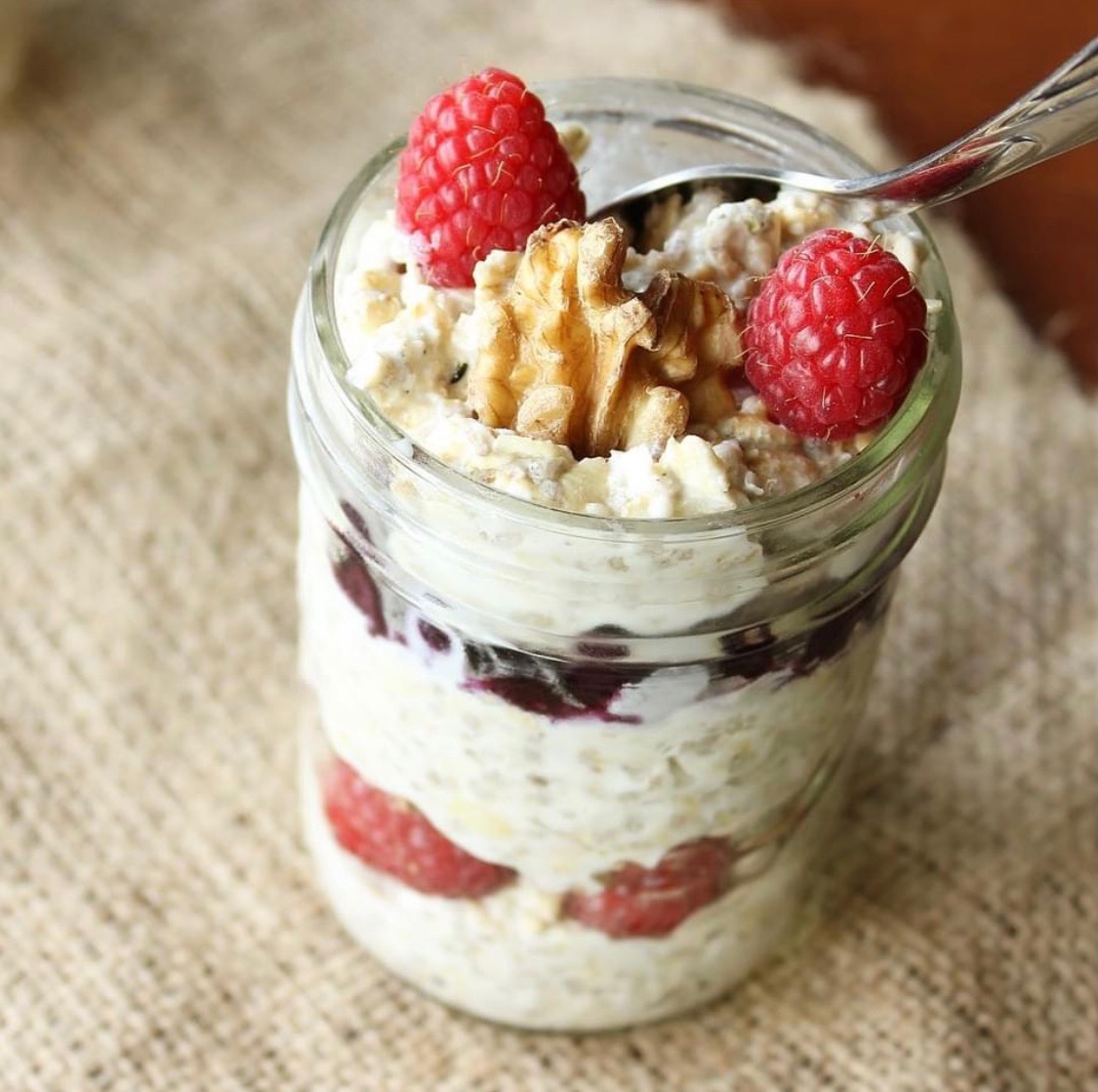 Berry & Walnut Overnight Oatmeal