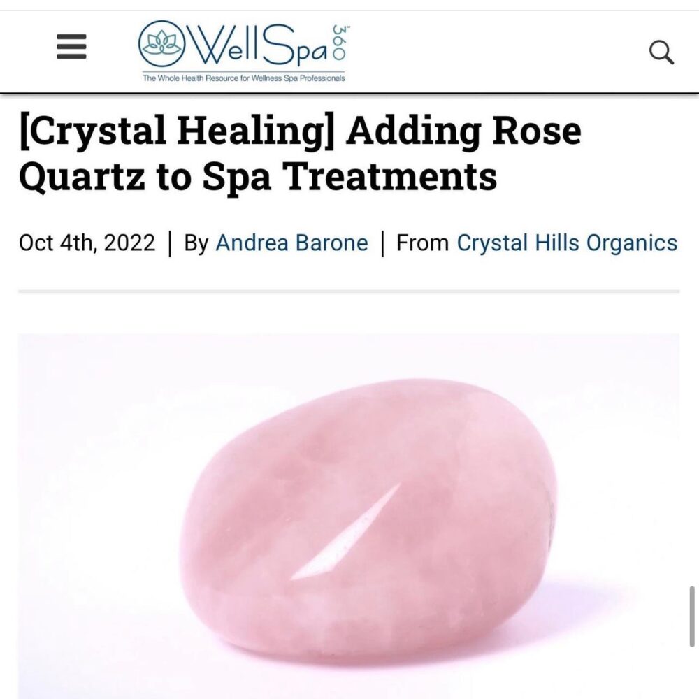 WellSpa 360 Adding Rose Quartz to Spa Treatments - Crystal Hills