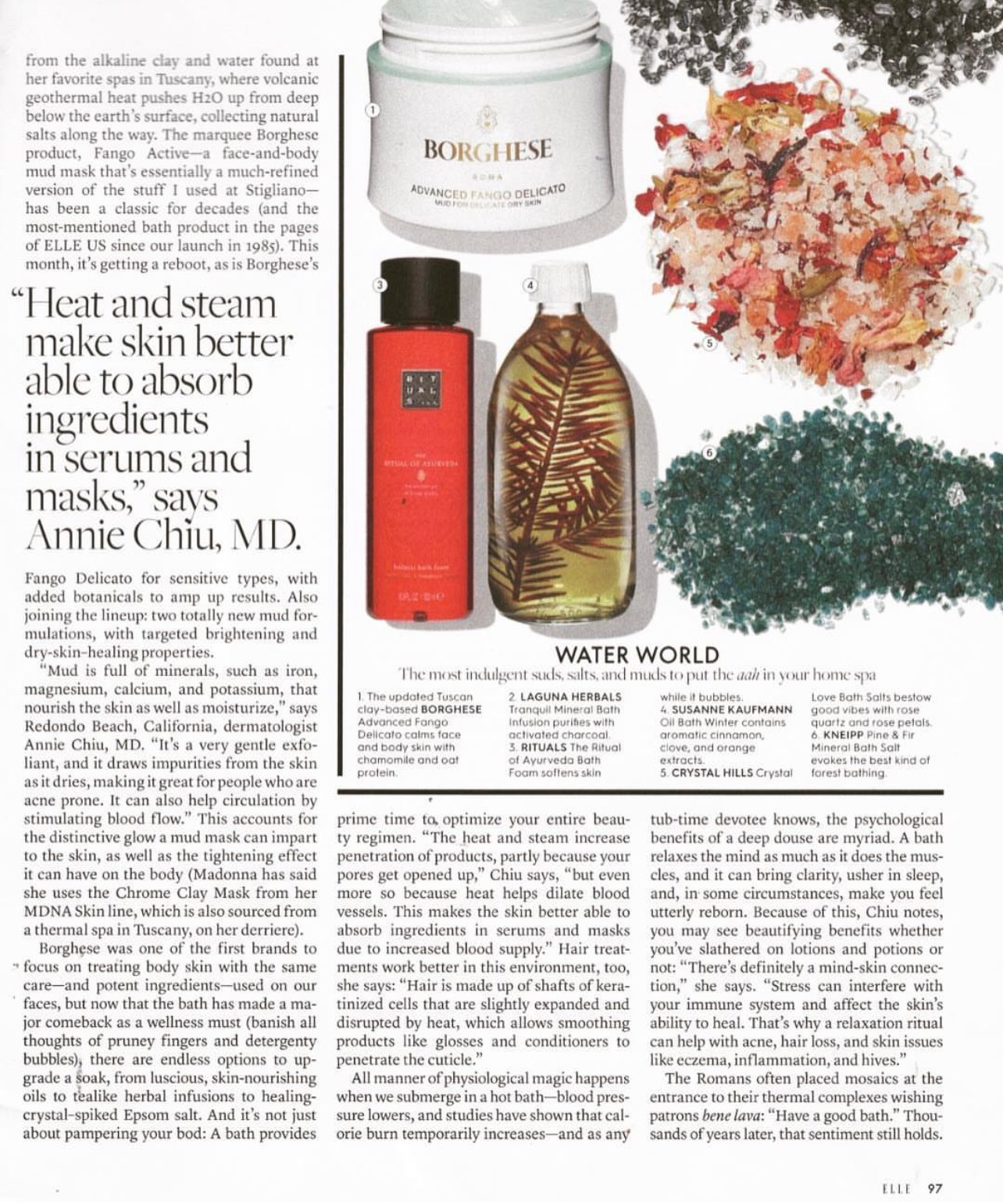 Crystal Hills Organics in Elle Magazine