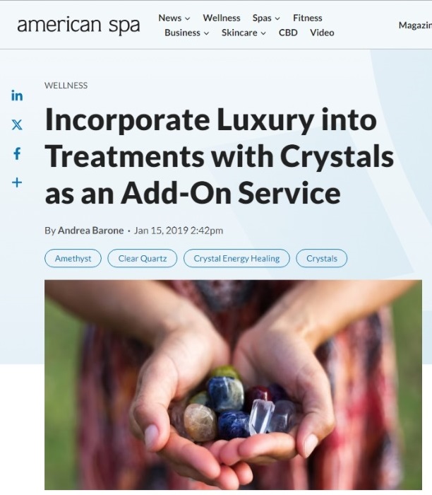 American Spa Magazine invites Andrea Barone to talk about crystals