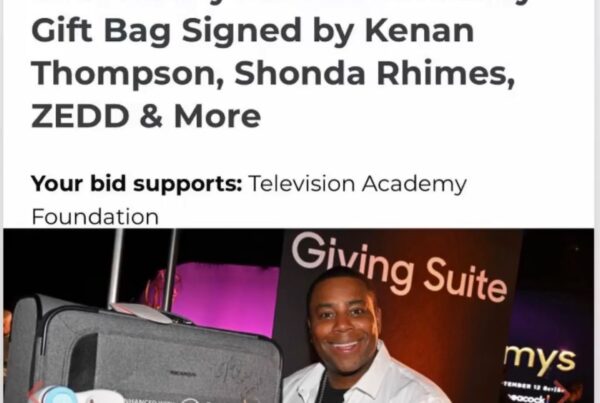 Charity Buzz Emmy Awards Celebrity Gift Bag signed by Kenan Thompson, Shonda Rhimes, ZEDD & More. With Crystal Hills Organics, Crystal Dreams
