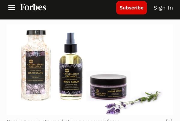 Forbes features Crystal Dreams from Crystal Hills Organics