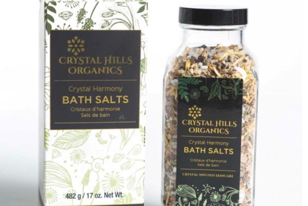 Livestrong features Crystal Hills Organics, Crystal Harmony Bath Salts