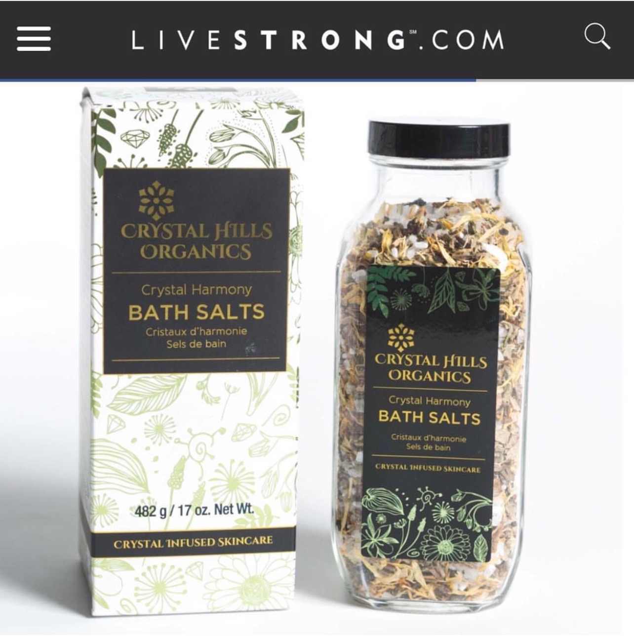 Livestrong features Crystal Hills Organics