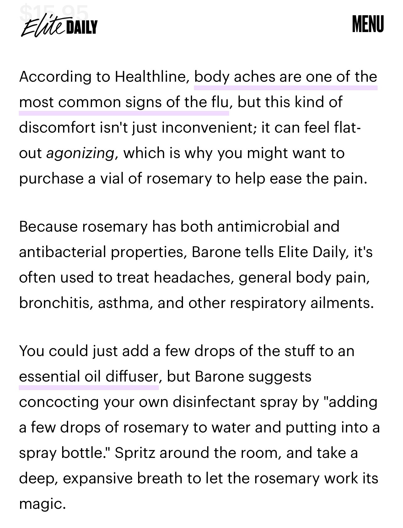 Elite Daily asks for expert commentary from Andrea Barone from Crystal Hills Organics