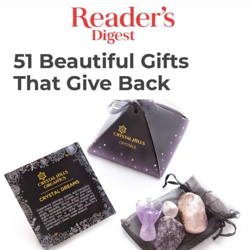 Reader's Digest features Crystal Hills Organics