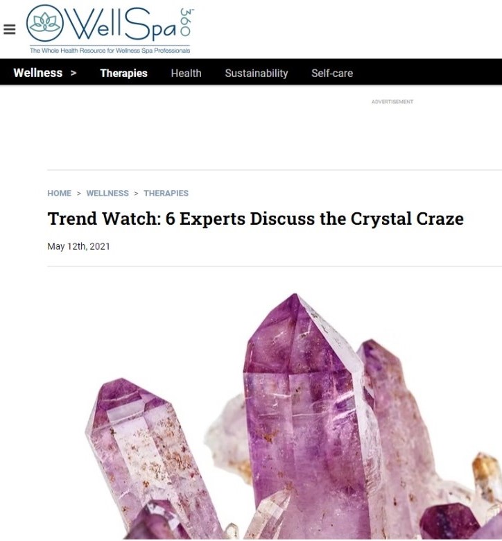 WellSpa 360 Magazine features Andrea Barone and Crystal Hills Organics